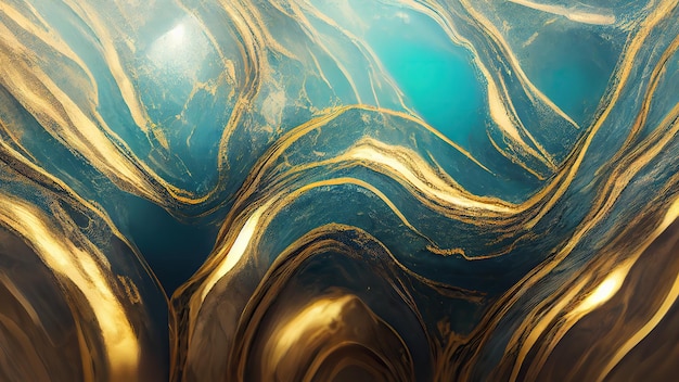 Abstract luxury cyan and yellow stone background