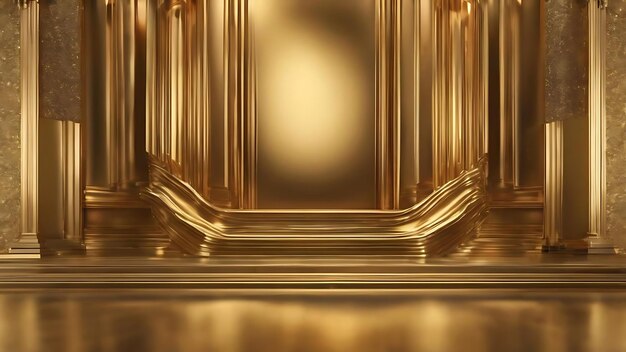 Abstract luxury gold studio well use as backgroundlayout and presentation