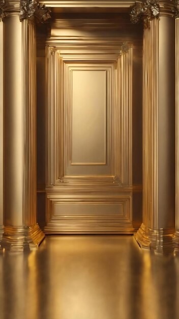 Abstract luxury gold studio well use as backgroundlayout and presentation