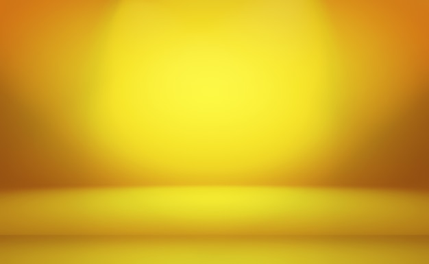 Abstract Luxury Gold yellow gradient studio wall background