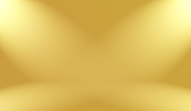 Photo abstract luxury gold yellow gradient studio wall, well use as background,layout,banner and product presentation.