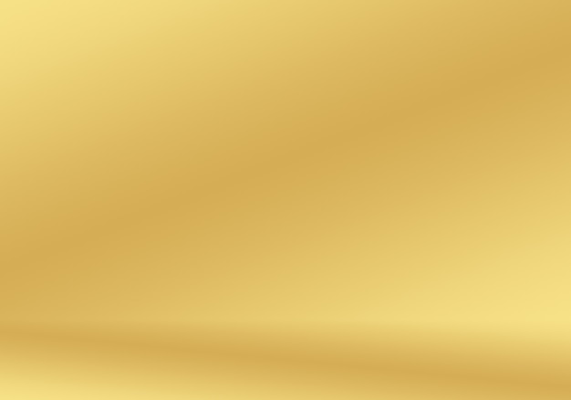 Abstract Luxury Gold yellow gradient studio wall, well use as background,layout,banner and product presentation.