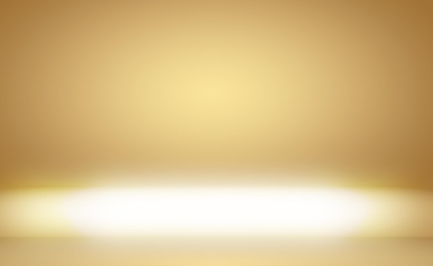 Abstract luxury gold yellow gradient studio wall well use as backgroundlayoutbanner and product pres