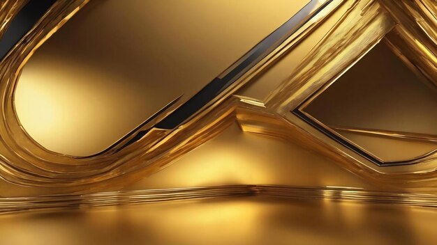 Abstract luxury gold yellow gradient studio wall well use as backgroundlayoutbanner and product pres