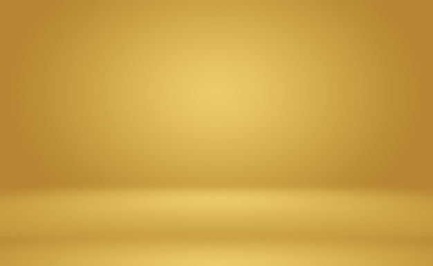 Abstract Luxury Gold yellow gradient studio wall