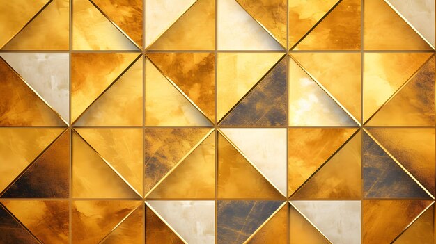 Abstract Luxury Golden Geometric Design