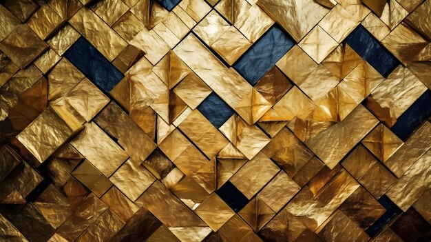 Abstract Luxury Golden Geometric Design