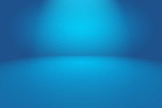 Photo abstract luxury gradient blue background. smooth dark blue with black vignette studio banner.