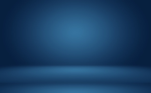 Abstract Luxury gradient Blue background. Smooth Dark blue with Black vignette Studio Banner.