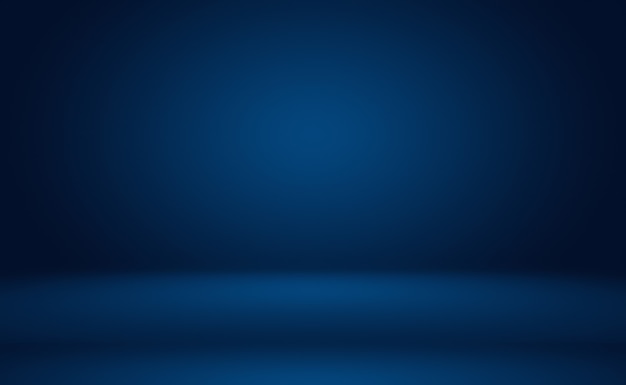 Abstract Luxury gradient Blue background. Smooth Dark blue with Black vignette Studio Banner.