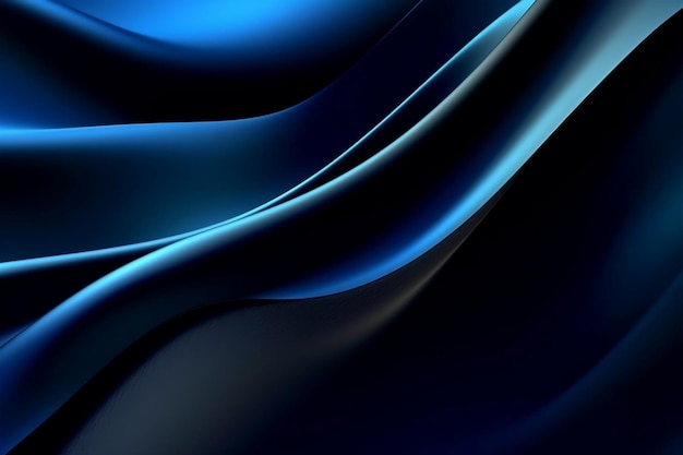 抽象的な高級グレディエント 青い背景 滑らかな深青色 黒いヴィネット
