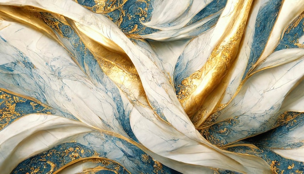 Foto lusso astratto marmo sfondo oro e colori blu