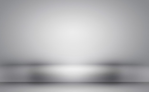 Photo abstract luxury plain blur grey and black gradient used as background studio wall for display your p