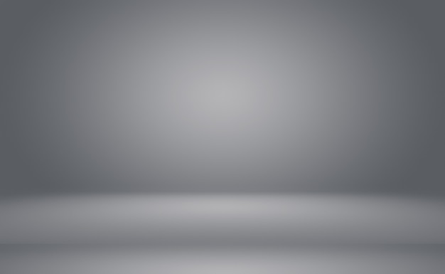 Abstract luxury plain blur grey and black gradient used as background studio wall for display your p...