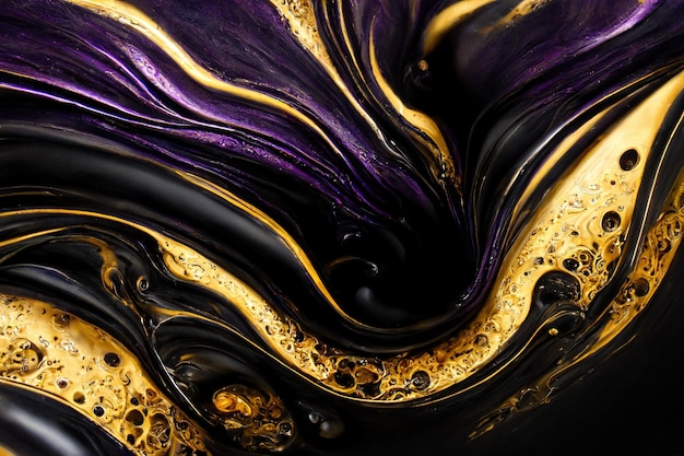 Abstract luxury purple and gold marble background