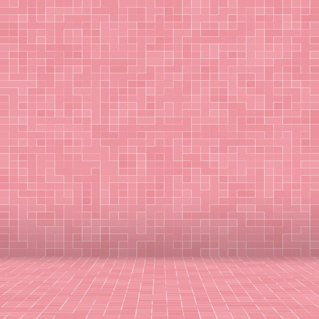 Abstract Luxury Sweet Pastel Pink Tone Wall Floor Tile Glass Seamless Pattern Mosaic