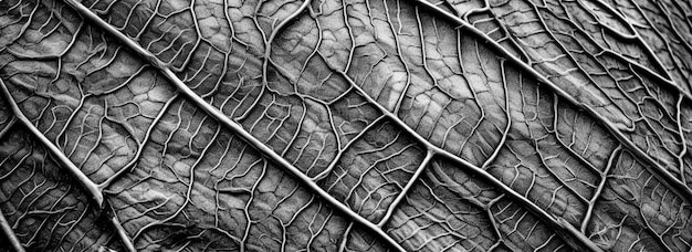 Abstract macro leaf patterns monochrome background High resolution black and white image