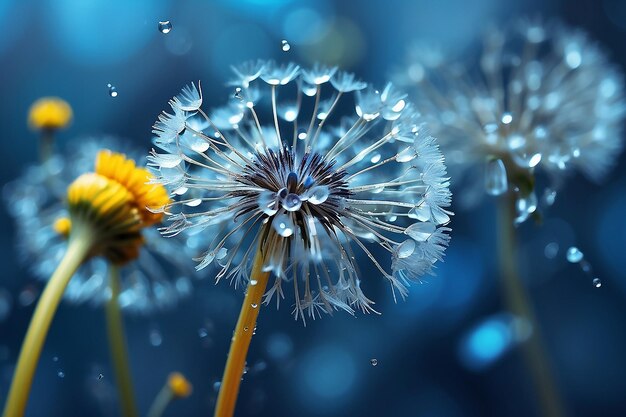 水滴の抽象的なマクロ写真デスクトップの芸術的な背景