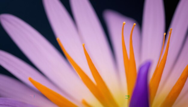 抽象的なマクロ写真 花の対照的な飽和色 ガザニアの花 永遠の美