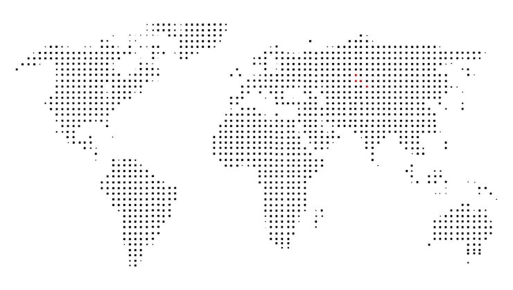 Photo abstract map of the world with countries - planet dots planet.
