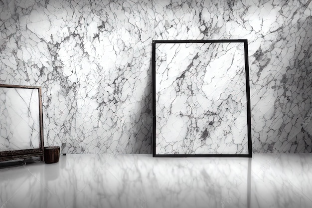 Concetto di design loft appartamento in marmo astratto