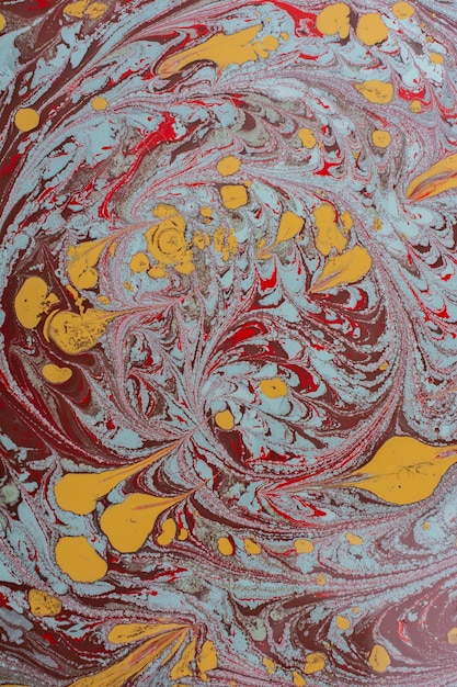 Abstract marble floral pattern texture Traditional art of Ebru marbling