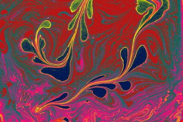 Abstract marble floral pattern texture Traditional art of Ebru marbling