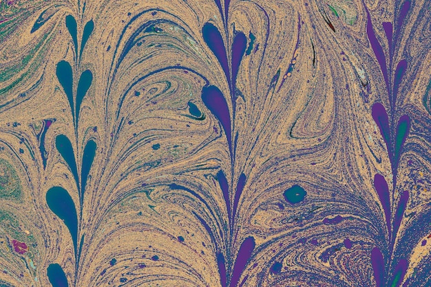 Абстрактная текстура мраморного цветочного узора Традиционное искусство мраморности Эбру