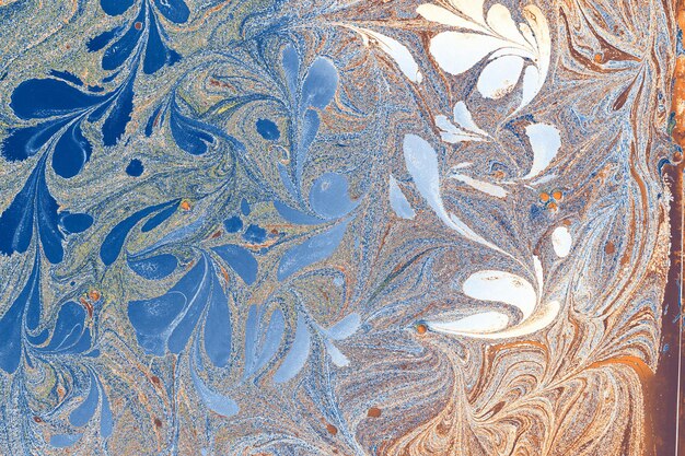 Abstract marble floral pattern texture Traditional art of Ebru marblingxA