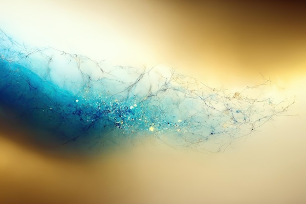 Abstract marble gold and turquoise background