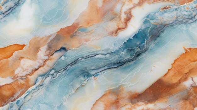 Abstract marble texture agate gold orange ai