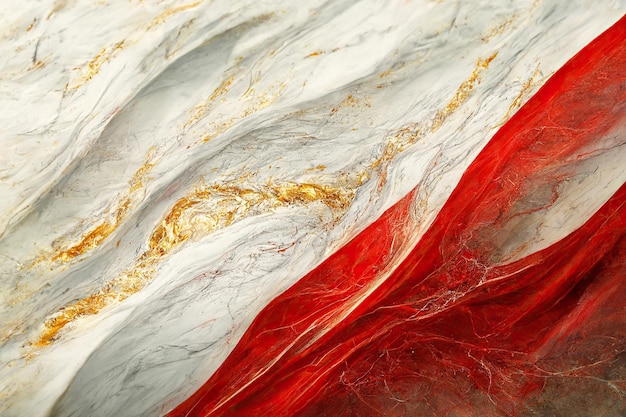 Abstract marble textured background Fluid art modern 3d wallpaper Luxury marble with red and gold paint