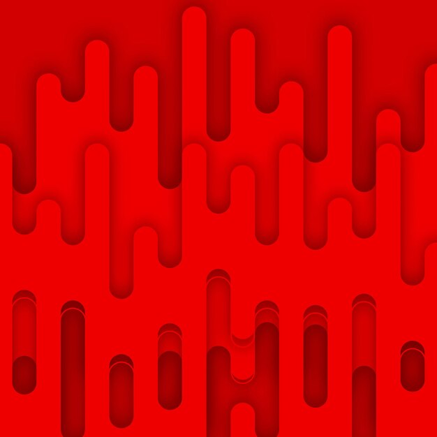 abstract melt red wavy rounded line halftone flowing geometry minimalistic pattern on red