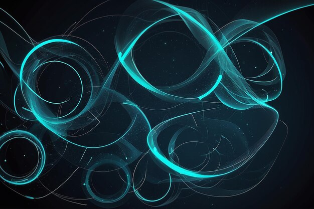 Abstract mesh background with circles lines and shapes EPS10 Futuristic Design