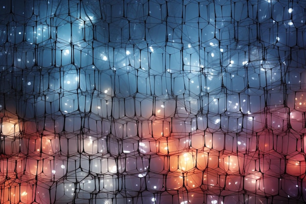 abstract mesh lights