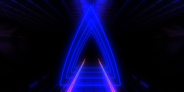 abstract met neonlichten. illustratie