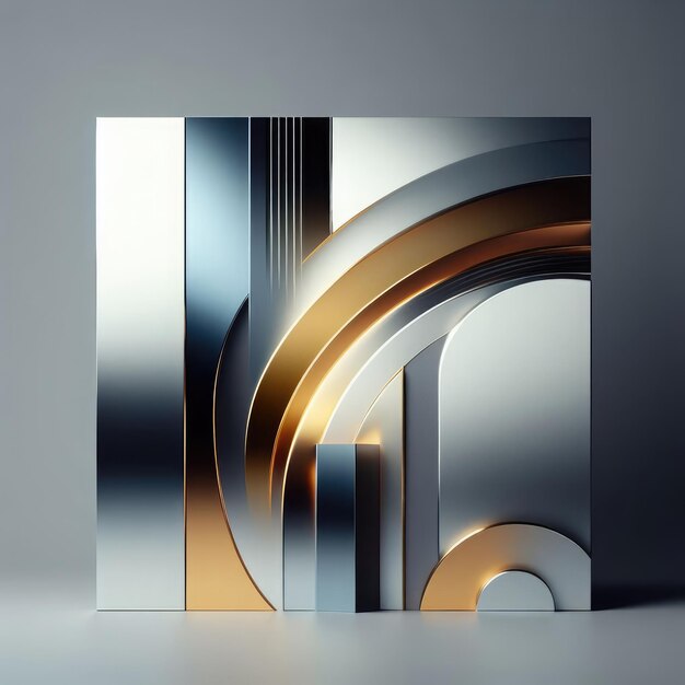 Photo abstract metal background 3d render