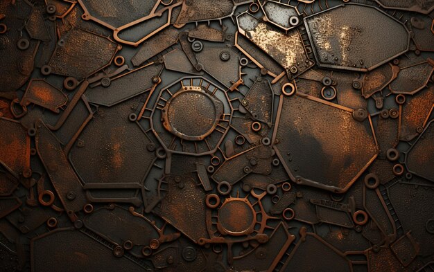 Photo abstract metal background art