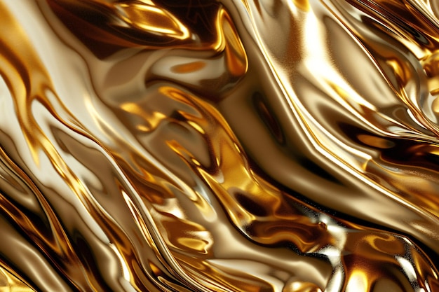 Abstract metal iron liquid gold background