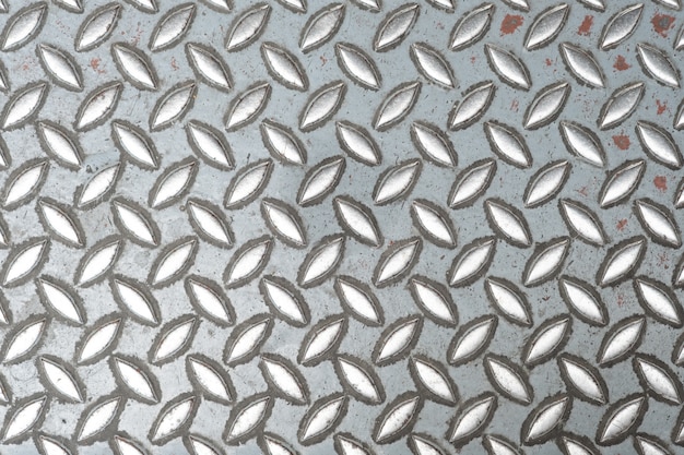 抽象的な金属の質感、背景のためのスチール床のアルミニウムプレートパターンスタイル。