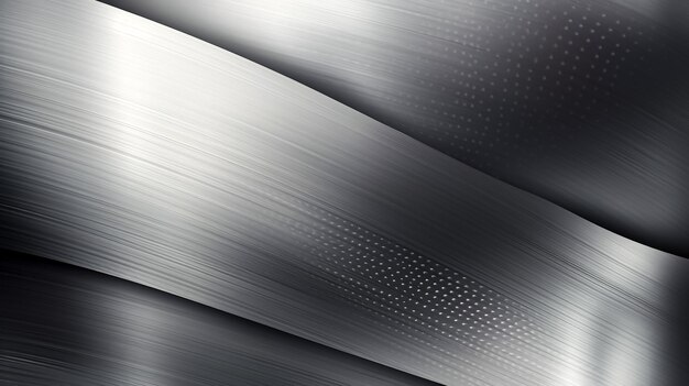 Photo abstract metallic background with wavy lines generative ai