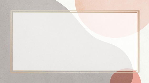 Abstract metallic frame png design space