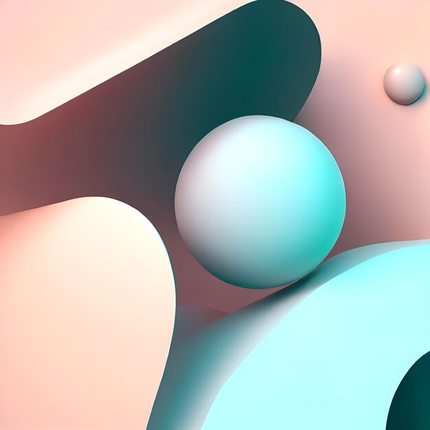 Abstract Minimal 3D Render Background HighQuality Free Download