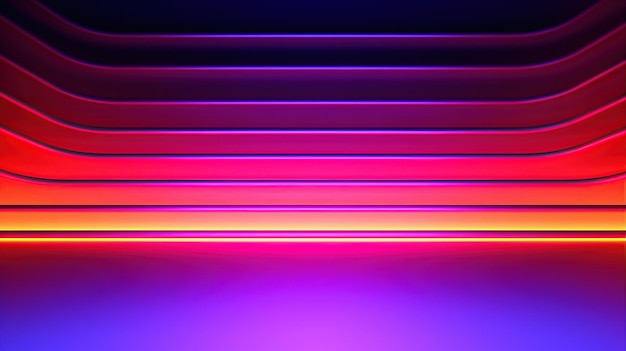 Photo abstract minimal neon background