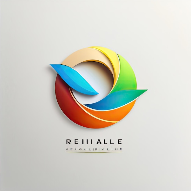 Abstract and minimal renewable logo