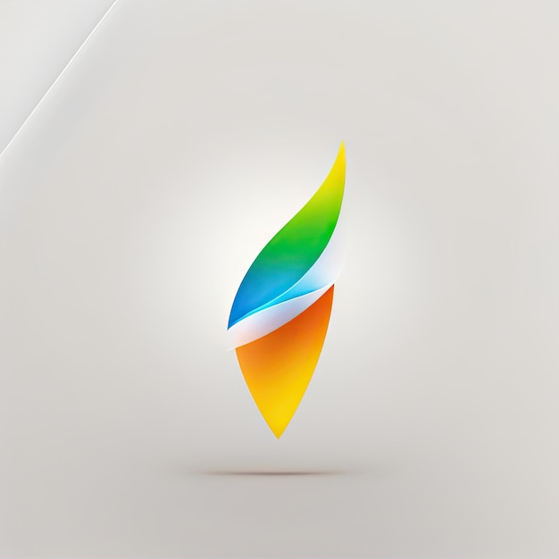 Photo abstract and minimal renewable logo