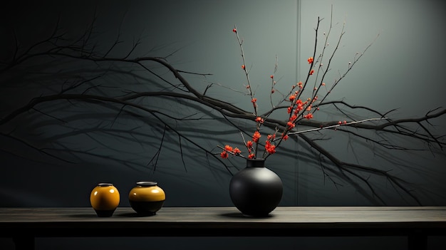 abstract minimalism appreciatorin the style of japanese influence zen minimalism dark calming ef