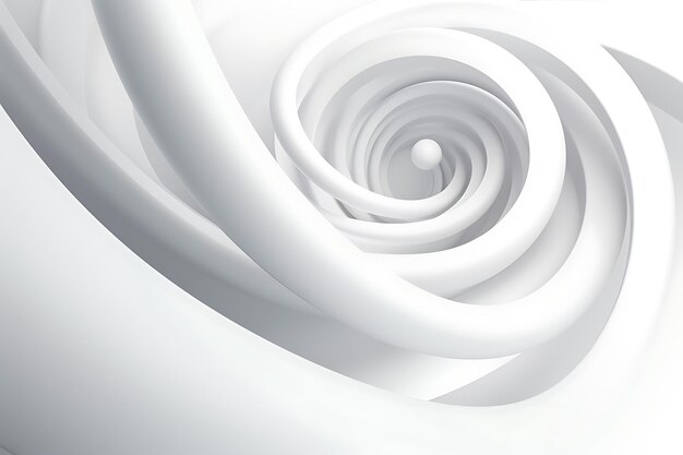 Abstract and minimalist white background with neumorphism elements