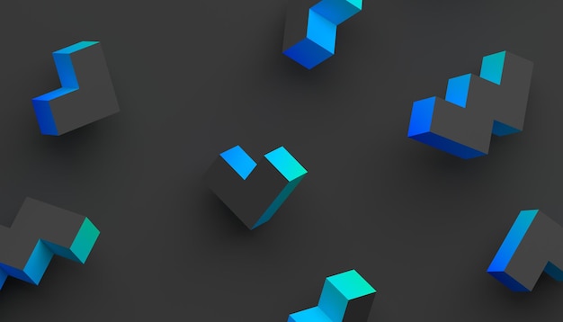 Abstract Minimalistic 3D Background