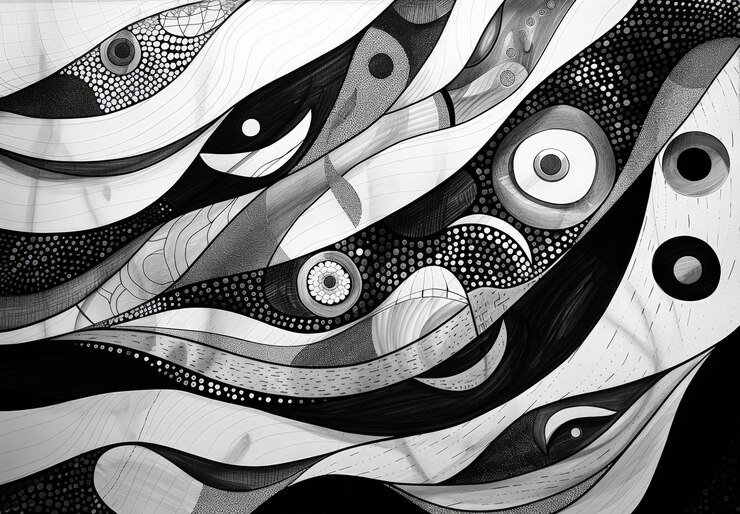 Photo abstract and modern artistic pattern